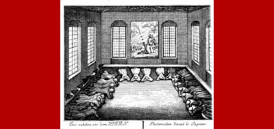 Culto da Igreja Moraviana (Unitas Fratrum) em 1777